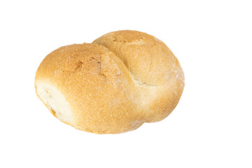 wheat roll on a white background. macro photo