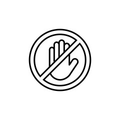Stop icon vector. stop road sign. hand stop icon vector