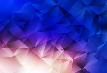 Obraz premium Light Blue, Yellow vector backdrop with lines, triangles.