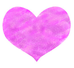 ピンク系のパステル調のハート