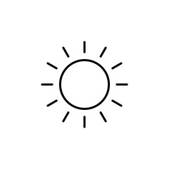 Obraz premium Sun icon vector. Bright