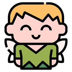 Obraz premium Fairy icon for web element , webpage, application, card, printing, social media, posts etc.