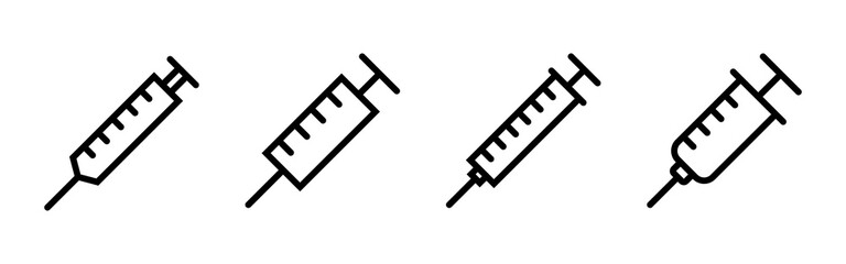 Syringe icon vector. injection icon vector.