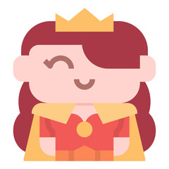 Queen icon for web element , webpage, application, card, printing, social media, posts etc.