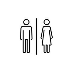 Toilet icon vector. restrooms icon vector. bathroom sign. wc, lavatory