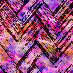 Abstract Zig Zag Tie Dye Pattern