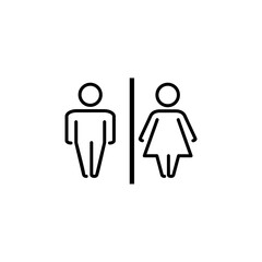 Toilet icon vector. restrooms icon vector. bathroom sign. wc, lavatory