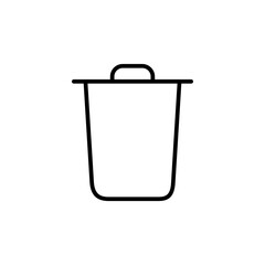 Trash icon vector. trash can icon. delete icon vector. garbage