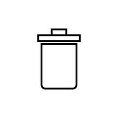 Trash icon vector. trash can icon. delete icon vector. garbage