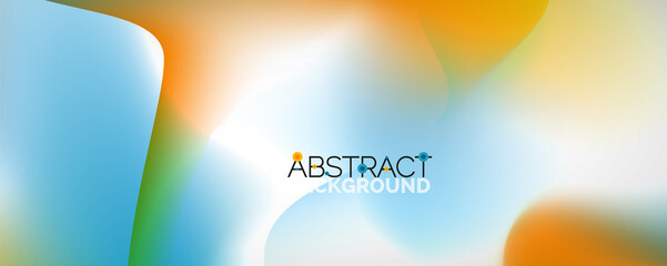 Fluid color gradient abstract background, trendy colorful wallpaper. Vector illustration for placards, brochures, posters, banners and covers