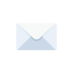 Flat Design Style Email letter icon. Mail envelope for new letter messaging symbol. News postcard logo pictogram for business web and app. vector illustration design on white background EPS 10
