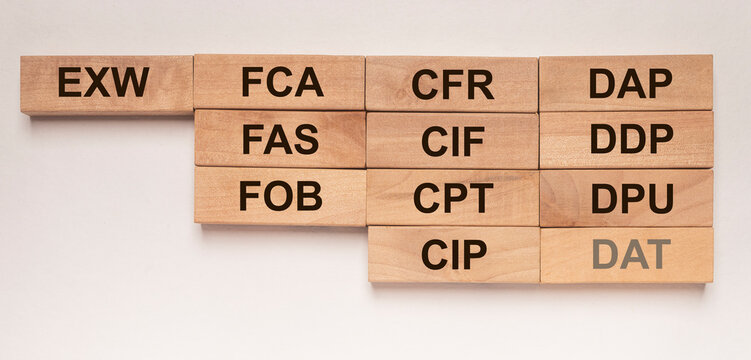 All terms of Incoterms. International commercial terms