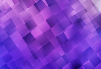 Fototapeta premium Light Purple, Pink vector background with rectangles.