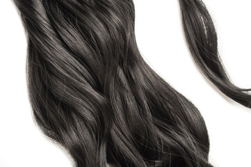 wrap round clip in wavy black synthetic ponytail hair extension
