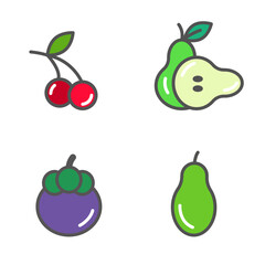 Fruity Healthy with a detailed illustration