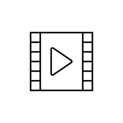 Video icon vector. video camera icon vector. movie sign. cinema