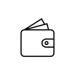 Wallet icon vector. wallet vector icon