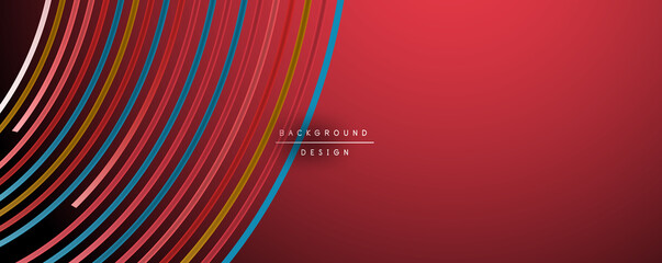 Abstract colorful lines vector background. Internet, big data and technology connections concept, abstract template