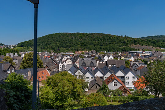 Blick auf die Altstadt von Herborn in Hessen, Deutschland 