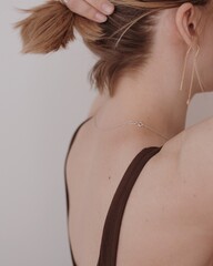 woman neck and hair from the back