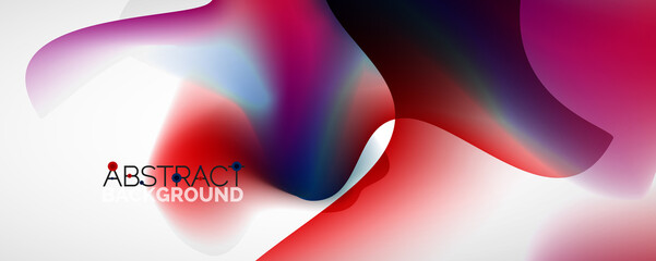 Fluid color gradient abstract background, trendy colorful wallpaper. Vector illustration for placards, brochures, posters, banners and covers