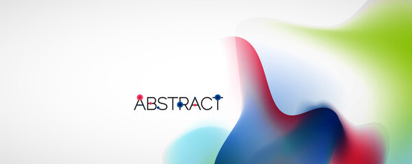 Fluid color gradient abstract background, trendy colorful wallpaper. Vector illustration for placards, brochures, posters, banners and covers