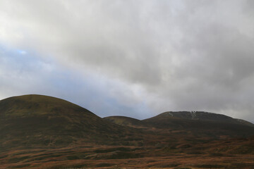 Fototapeta na wymiar Typical autumn landscape in Scotland
