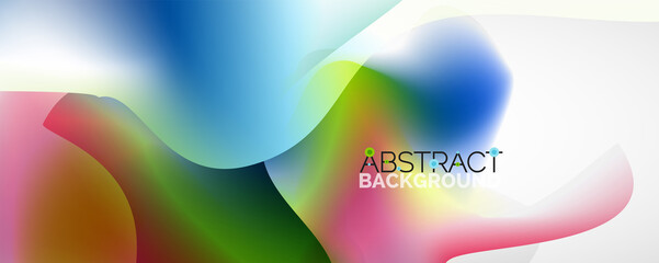 Fluid color gradient abstract background, trendy colorful wallpaper. Vector illustration for placards, brochures, posters, banners and covers