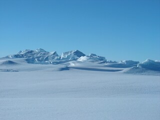 Antarctica snow ice sky white space winter cold