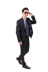 A happy young Business man with sunglasses