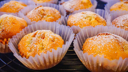 手作りお菓子のバナナマフィン