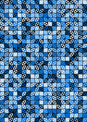 Fototapeta premium Abstract Geometric Pattern generative computational art illustration