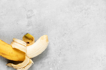 Banana peeled background