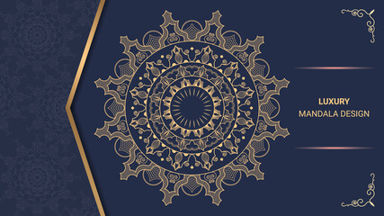 Ornamental and geometric Mandala background design. Abstract mandala design for invitation card, wedding card.