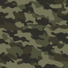 Fototapeta premium military camouflage vector seamless print