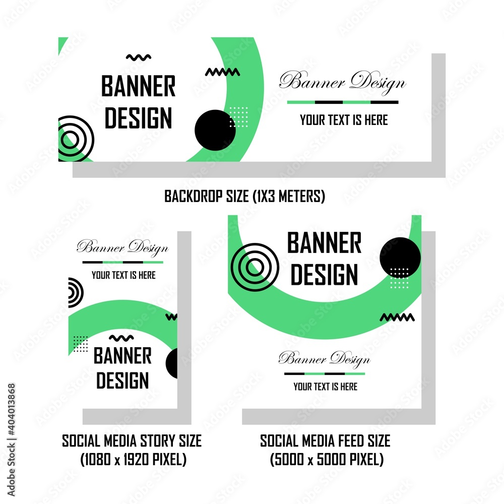 Poster banner for social media content and stories. easy to edit with vector file. can use for your creativ