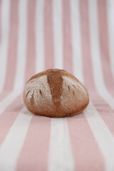 Homemade Rye bread for breakfast .