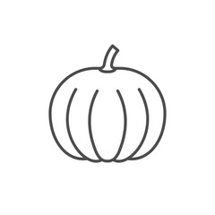 Pumpkin line icon or vegetable concept