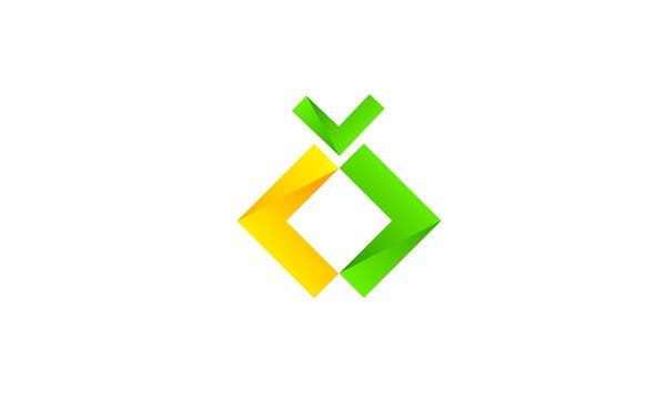 modern abstract cherry coding symbol. digital fruit and leaves internet logo