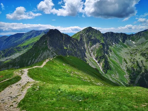 Green Tatra mountains in Poland 