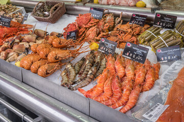 Langusten und Krebse  in Trouville-sur-Mer