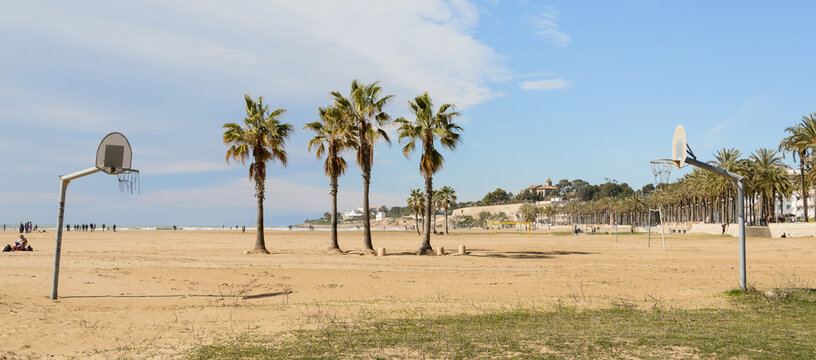 Panor&aacute;micas de la Playa de Vilanova i la Geltr&uacute;