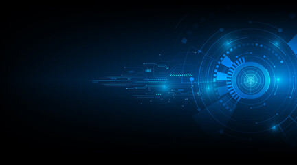 Fototapeta premium vector tech circle and technology background,digital business.