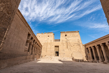 Philae Pharaonic temple in Egypt