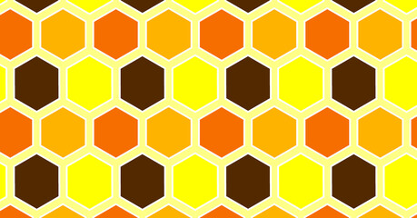 background of yellow hexagonal pattern