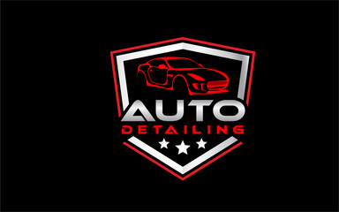 Illustration vector graphic of auto detailing servis logo design template