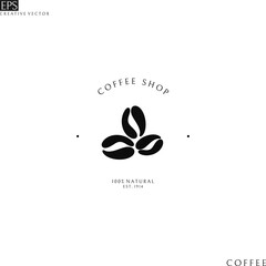 Coffee shop. Logo template