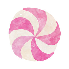 Watercolor swirl candy, pink sweet