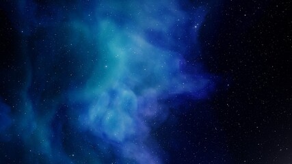 Naklejka na ściany i meble nebula gas cloud in deep outer space, science fiction illustrarion, colorful space background with stars 3d render 