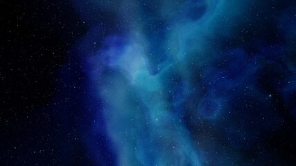 nebula gas cloud in deep outer space, science fiction illustrarion, colorful space background with stars 3d render
